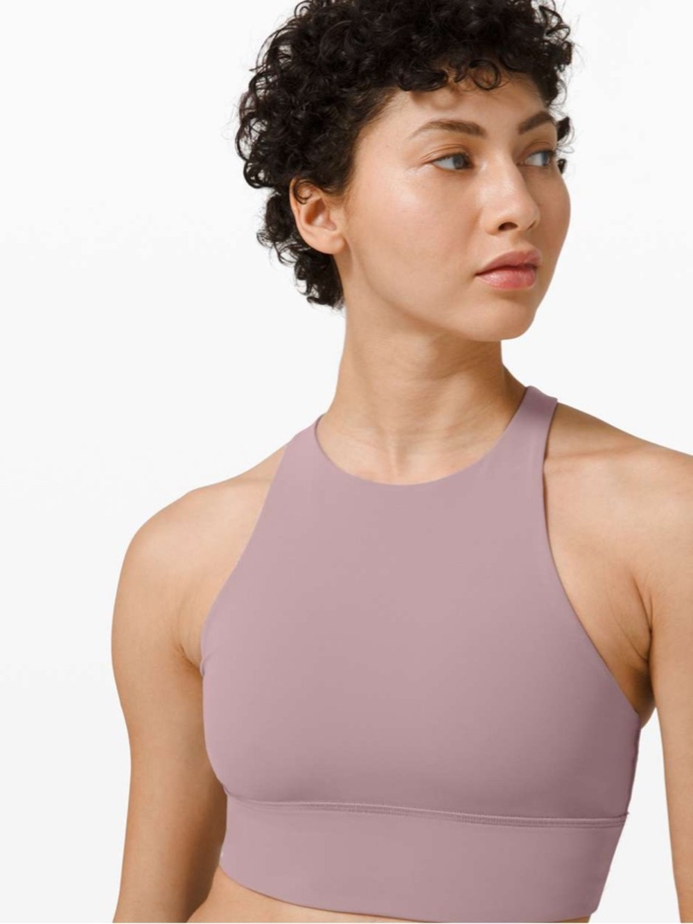Lululemon Energy Bra Long Line High Neck *Tough Jubilee Purple size 6